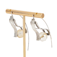 JACEK OSTROWSKI 92 Faceted Bronze Swarovski Earrings