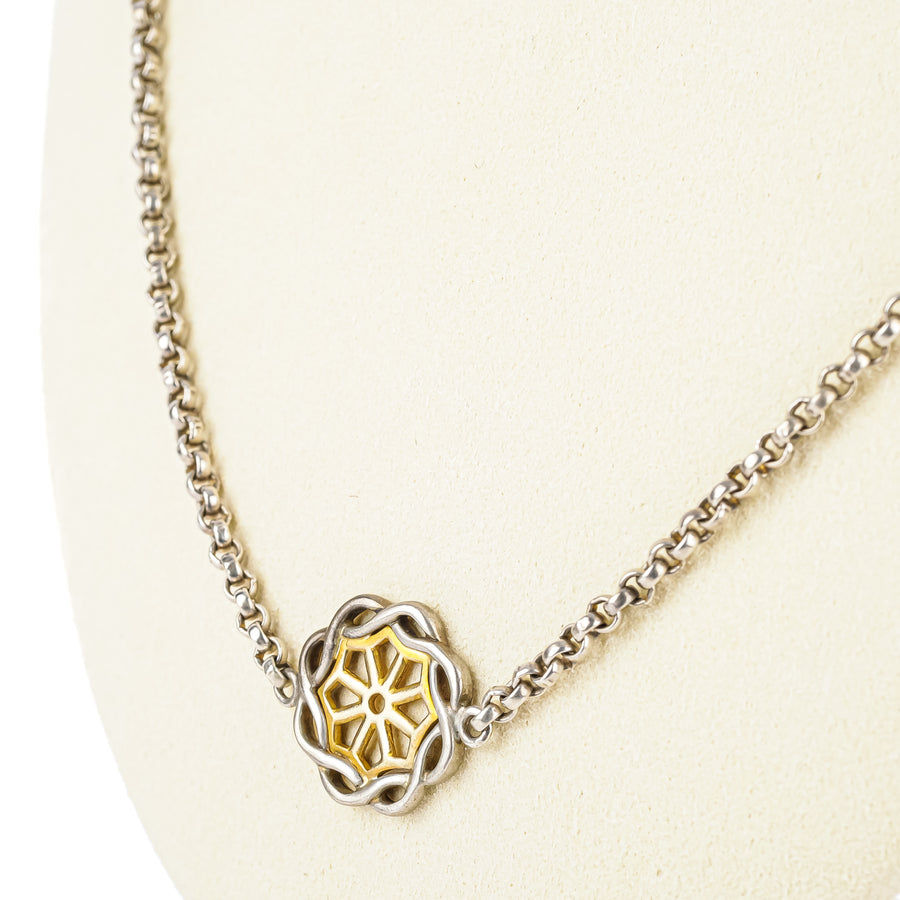 SLANE & SLANE Sterling Two Tone Toggle Necklace