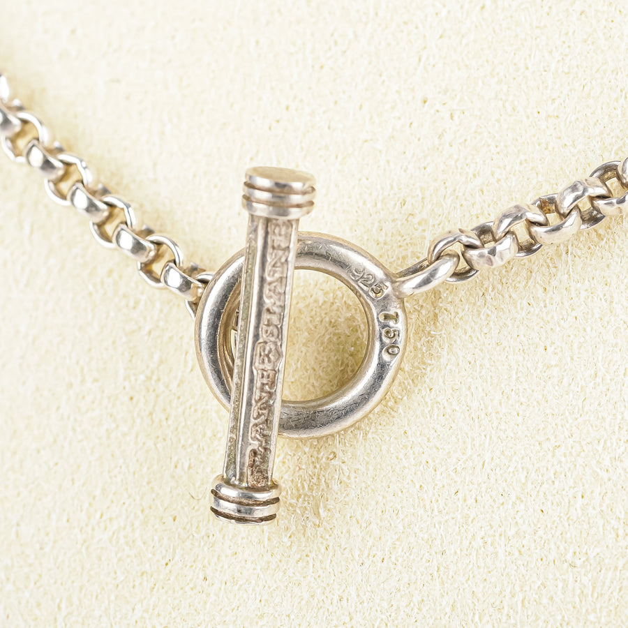 SLANE & SLANE Sterling Two Tone Toggle Necklace