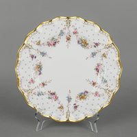 ROYAL CROWN DERBY Royal Antoinette A1125 Ruffle Dinner Plate
