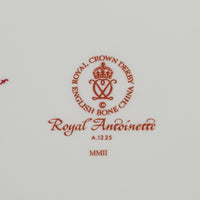 ROYAL CROWN DERBY Royal Antoinette A1125 Ruffle Dinner Plate