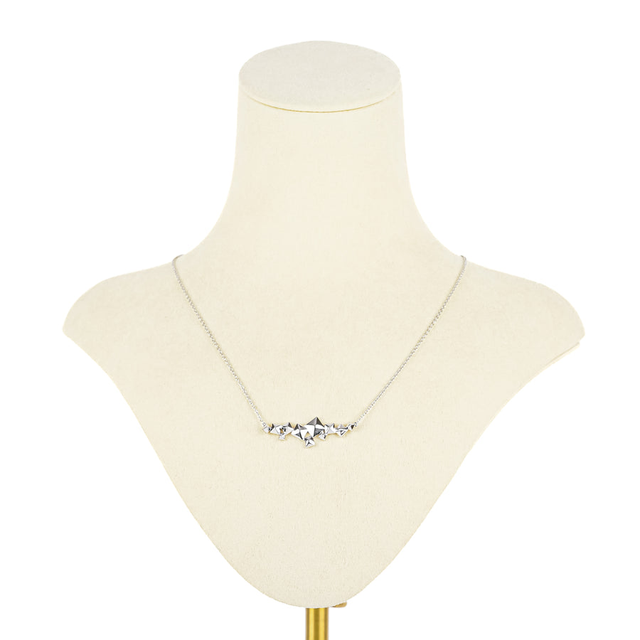 BIRKS Sterling Silver Rock And Pearl Cluster Necklace