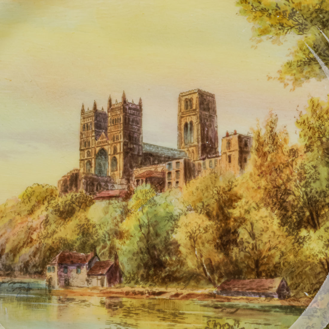 ROYAL WORCESTER Durham Cathedral Cabinet Plate