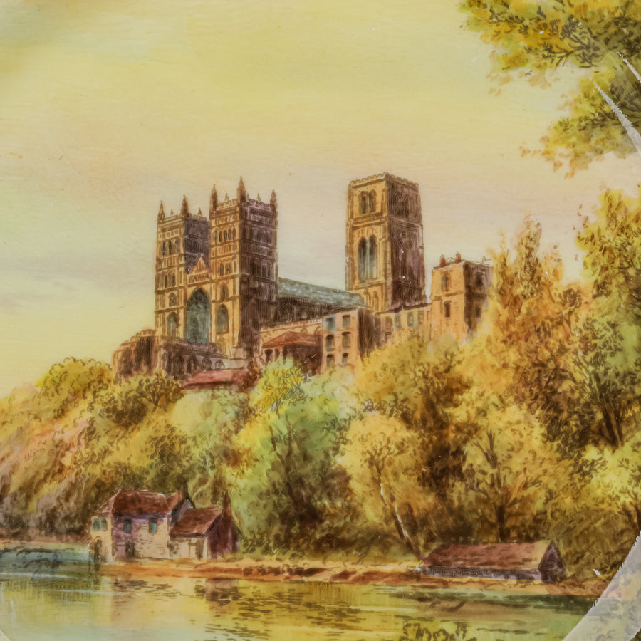 ROYAL WORCESTER Durham Cathedral Cabinet Plate