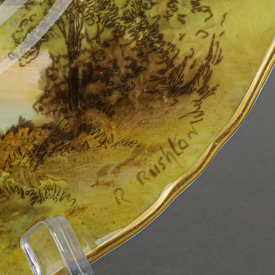 ROYAL WORCESTER Durham Cathedral Cabinet Plate