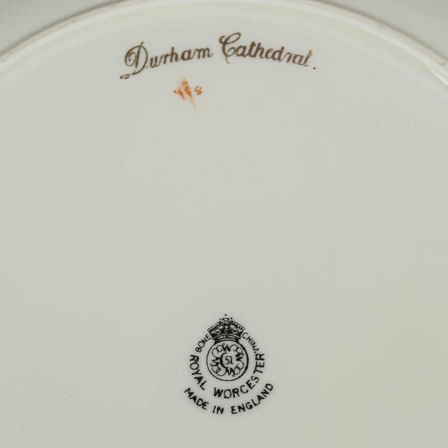 ROYAL WORCESTER Durham Cathedral Cabinet Plate