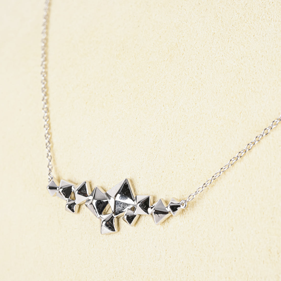 BIRKS Sterling Silver Rock And Pearl Cluster Necklace
