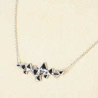 BIRKS Sterling Silver Rock And Pearl Cluster Necklace