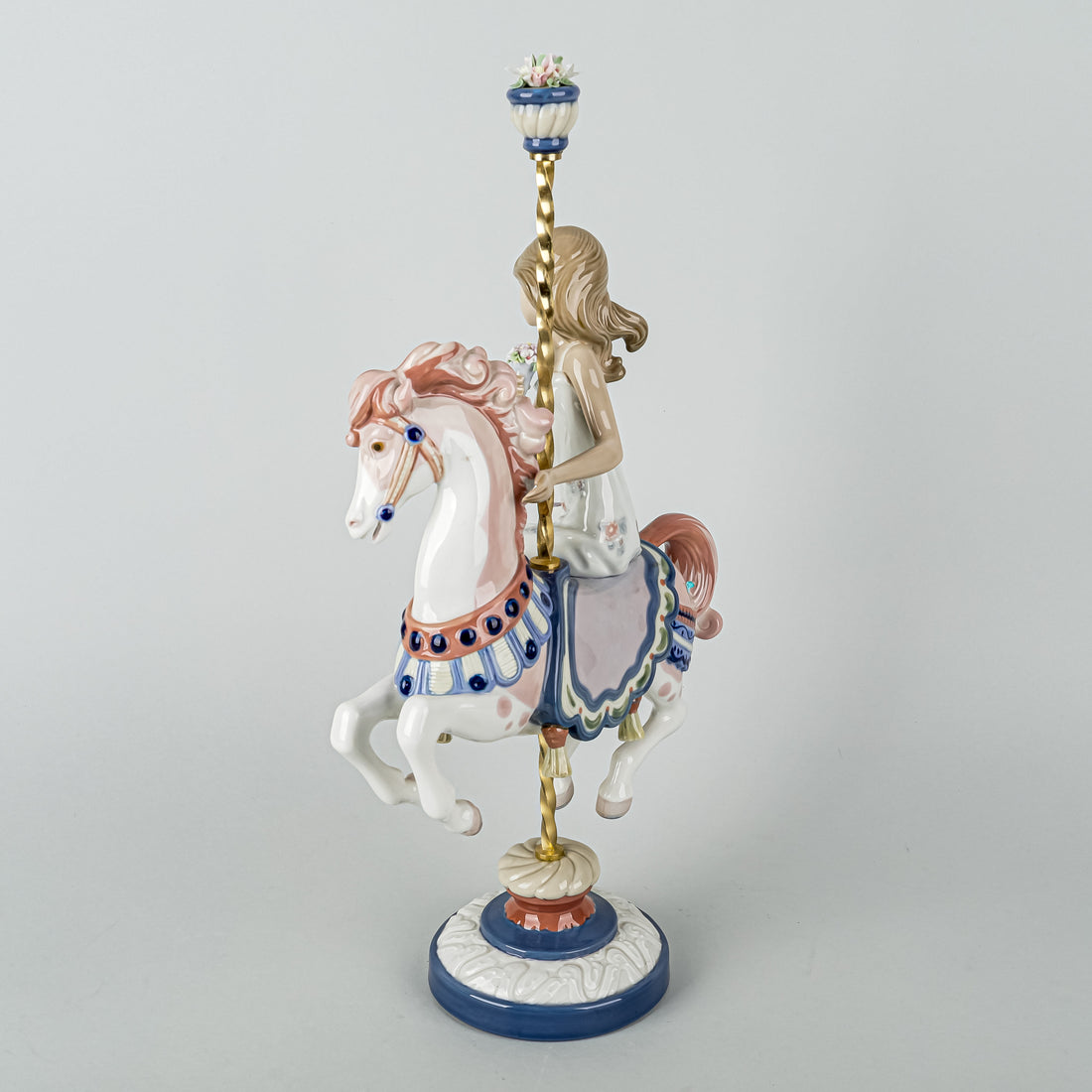 LLADRO Figurine Girl On Carousel Horse 1469