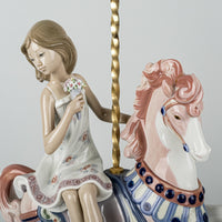 LLADRO Figurine Girl On Carousel Horse 1469