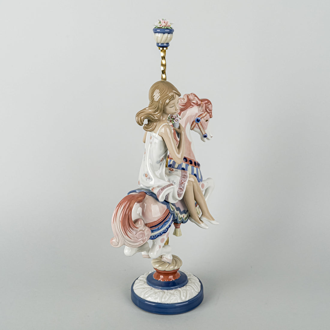 LLADRO Figurine Girl On Carousel Horse 1469