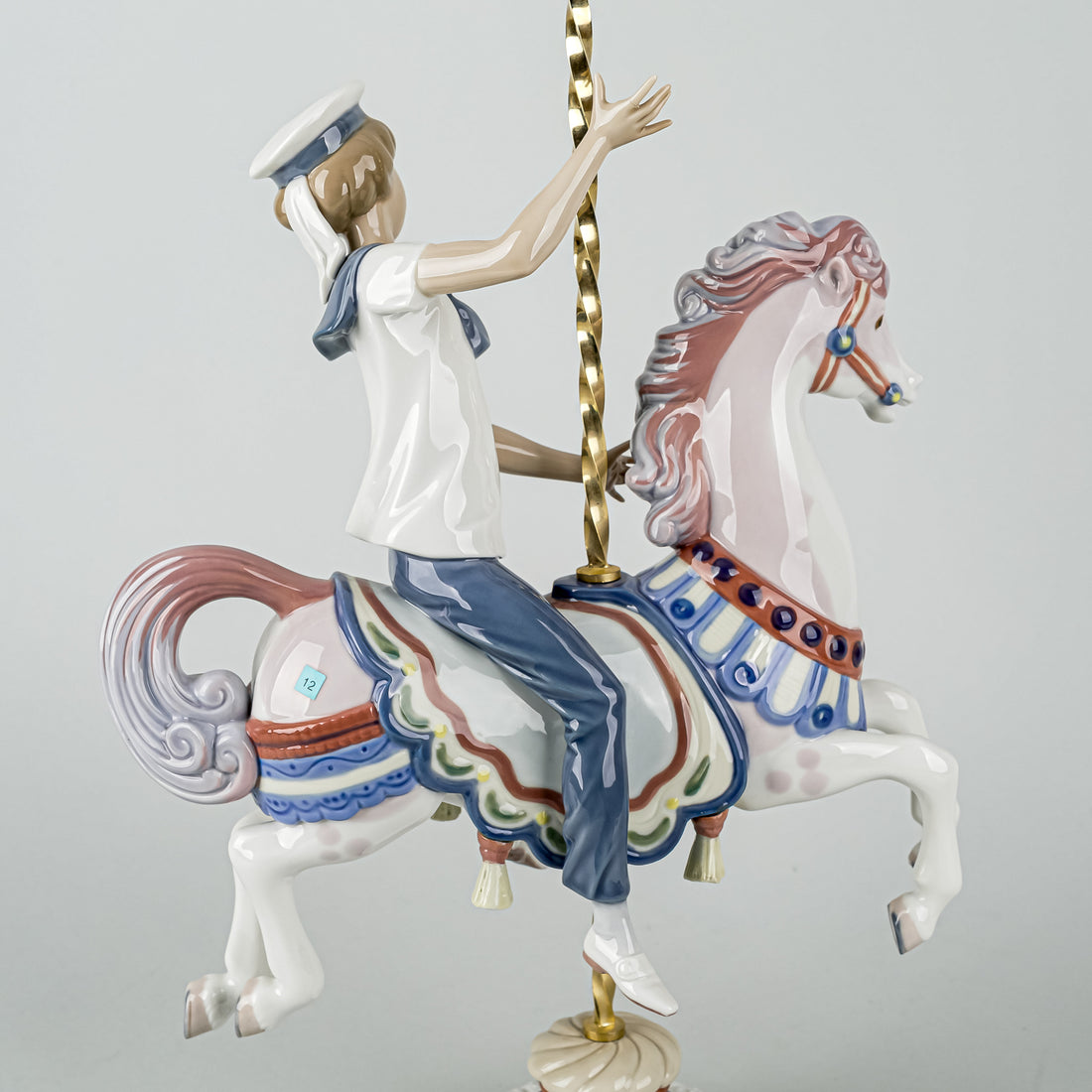 LLADRO Figurine Boy On Carousel Horse 1470