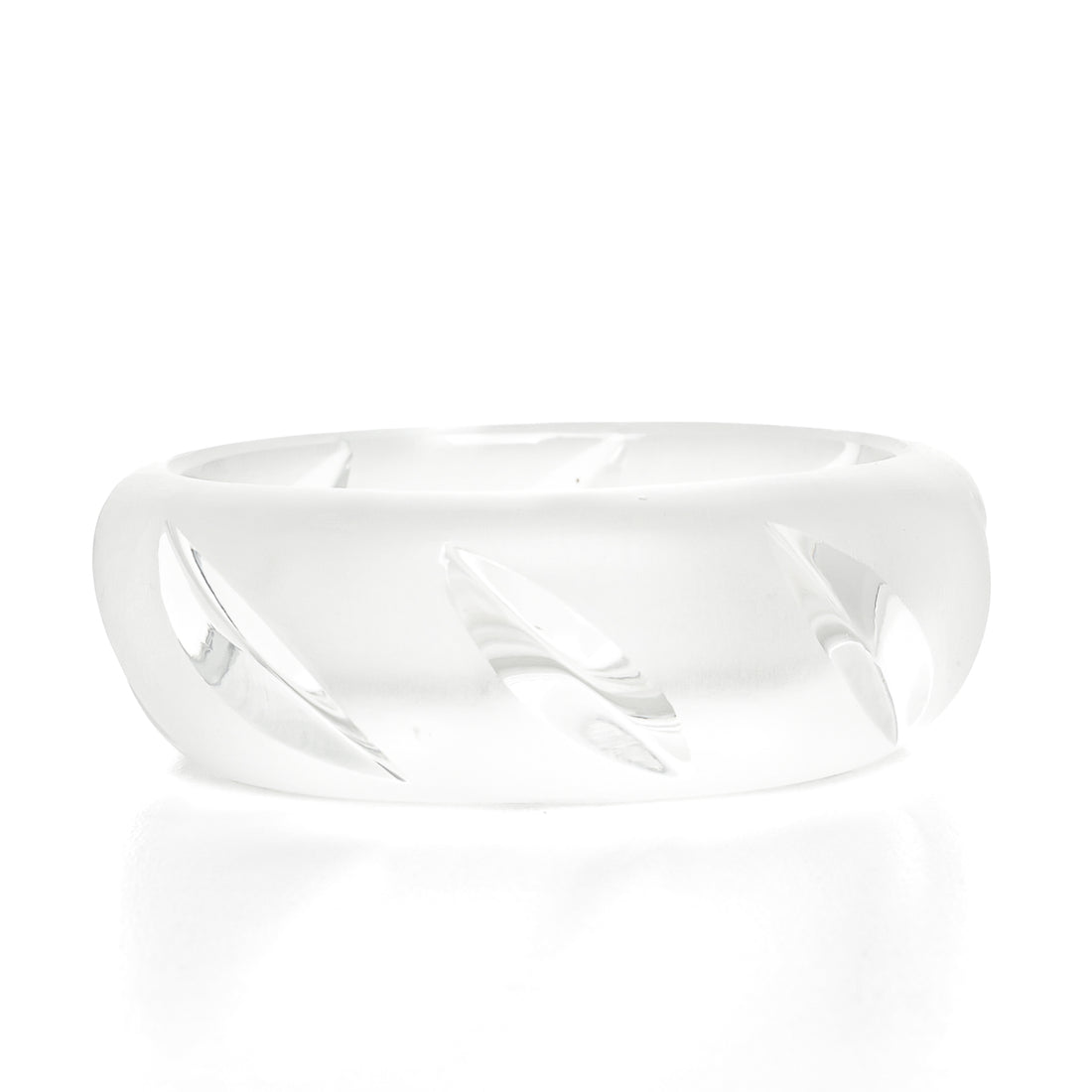 LALIQUE Yseult Oval Salt Cellar