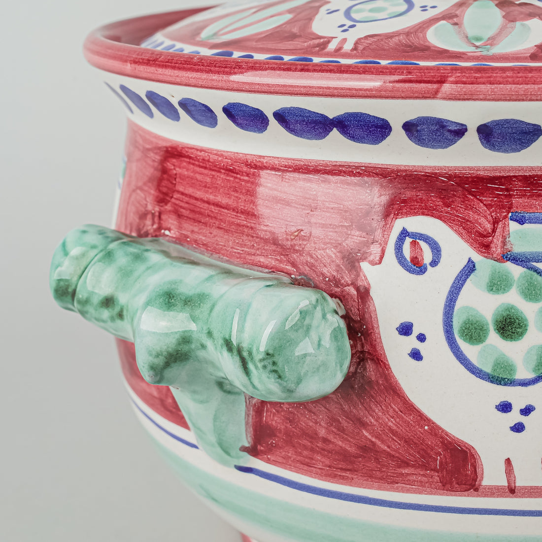 SOLIMENE VIETRI Campagna Chicken Lidded Casserole/Tureen