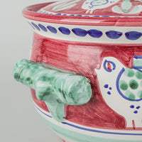 SOLIMENE VIETRI Campagna Chicken Lidded Casserole/Tureen