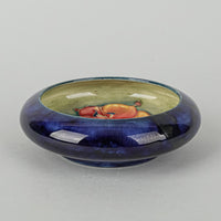 MOORCROFT Hibiscus Blue Ground Rolled Edge Dish