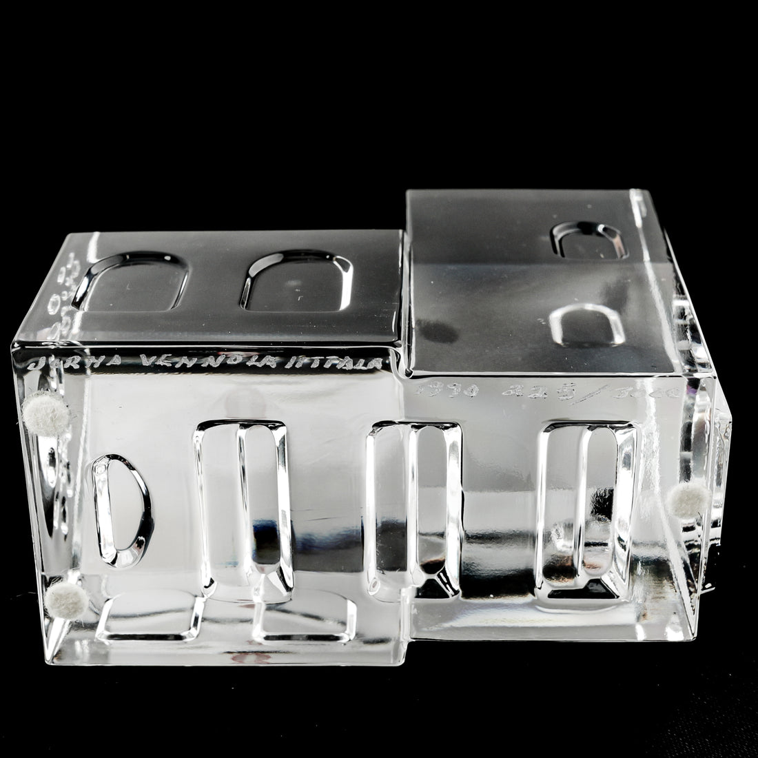 IITTALA Jorma Vennola VILLAGE Glass Church Sculp