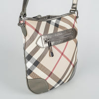 BURBERRY Gunmetal Gray Supernova "Dryden" Crossbody Handbag