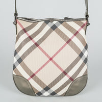 BURBERRY Gunmetal Gray Supernova "Dryden" Crossbody Handbag