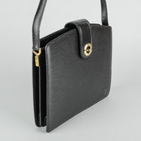 LOUIS VUITTON Vintage Capucine Black Epi Leather Handbag