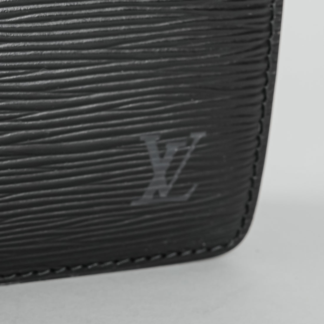 LOUIS VUITTON Vintage Capucine Black Epi Leather Handbag