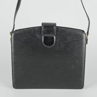 LOUIS VUITTON Vintage Capucine Black Epi Leather Handbag
