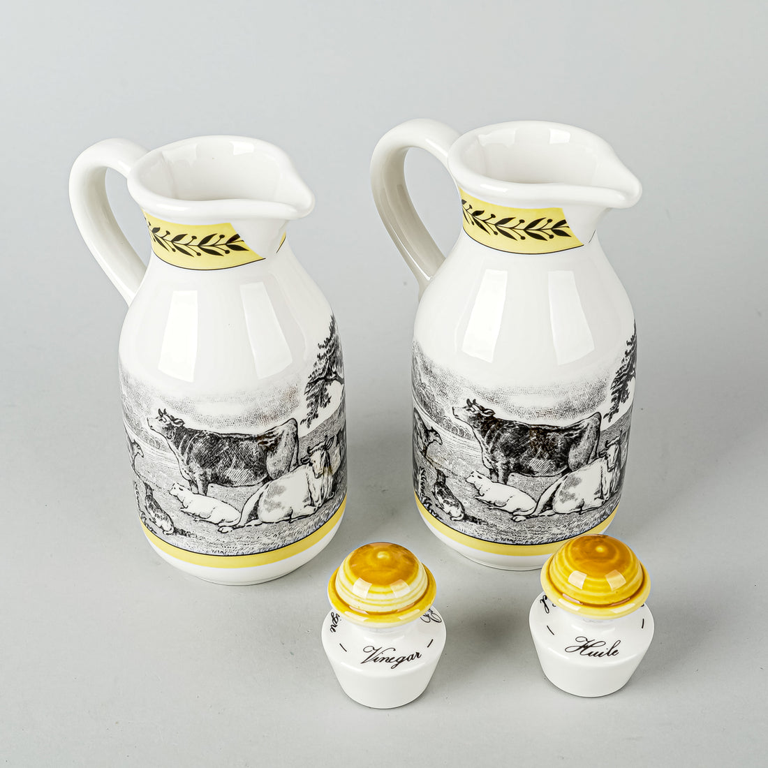 VILLEROY & BOCH Audun Ferme Oil And Vinegar Cruets Set Of 2
