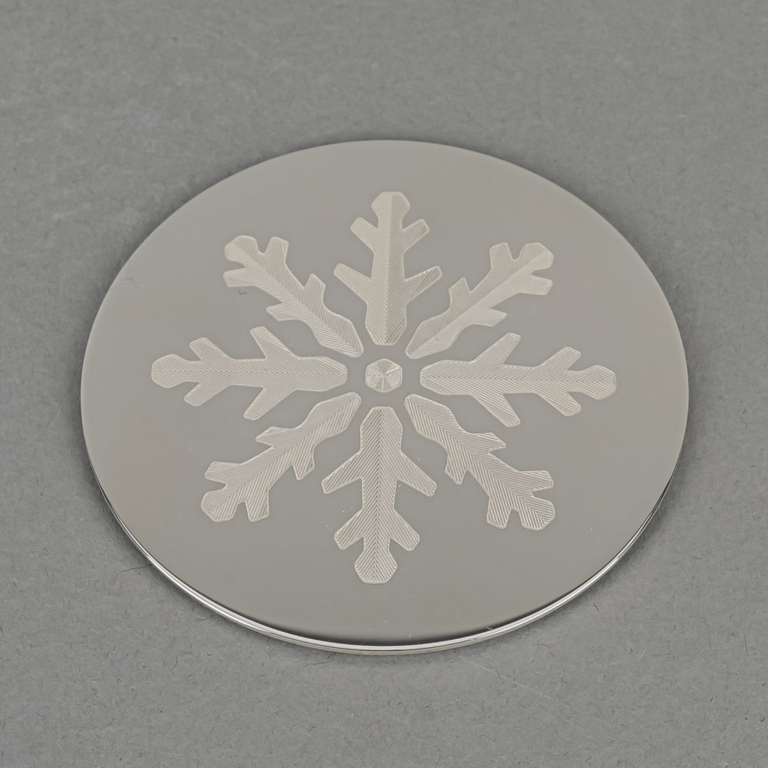 TIFFANY & CO Sterling Silver Coaster - Snowflake