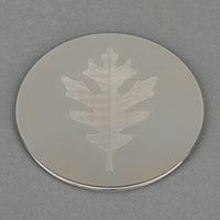 TIFFANY & CO Sterling Silver Coaster - Oak Leaf