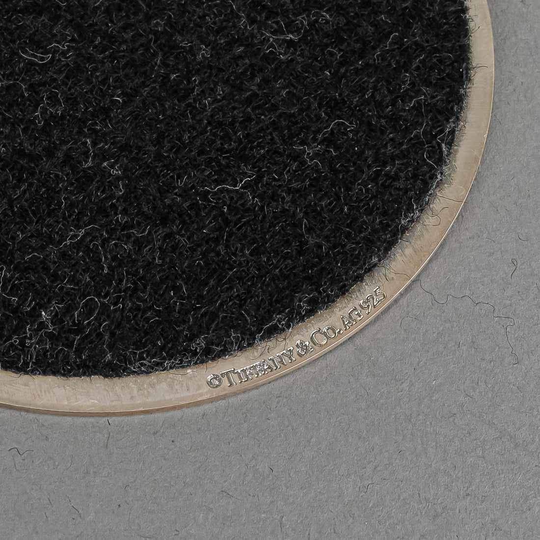 TIFFANY & CO Sterling Silver Coaster - Oak Leaf