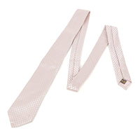 LOUIS VUITTON Silk Pink Checkered Necktie