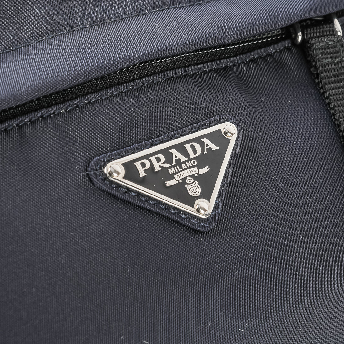 PRADA Marsupio Tessuto Nylon Navy Waist Bag - Around The Block