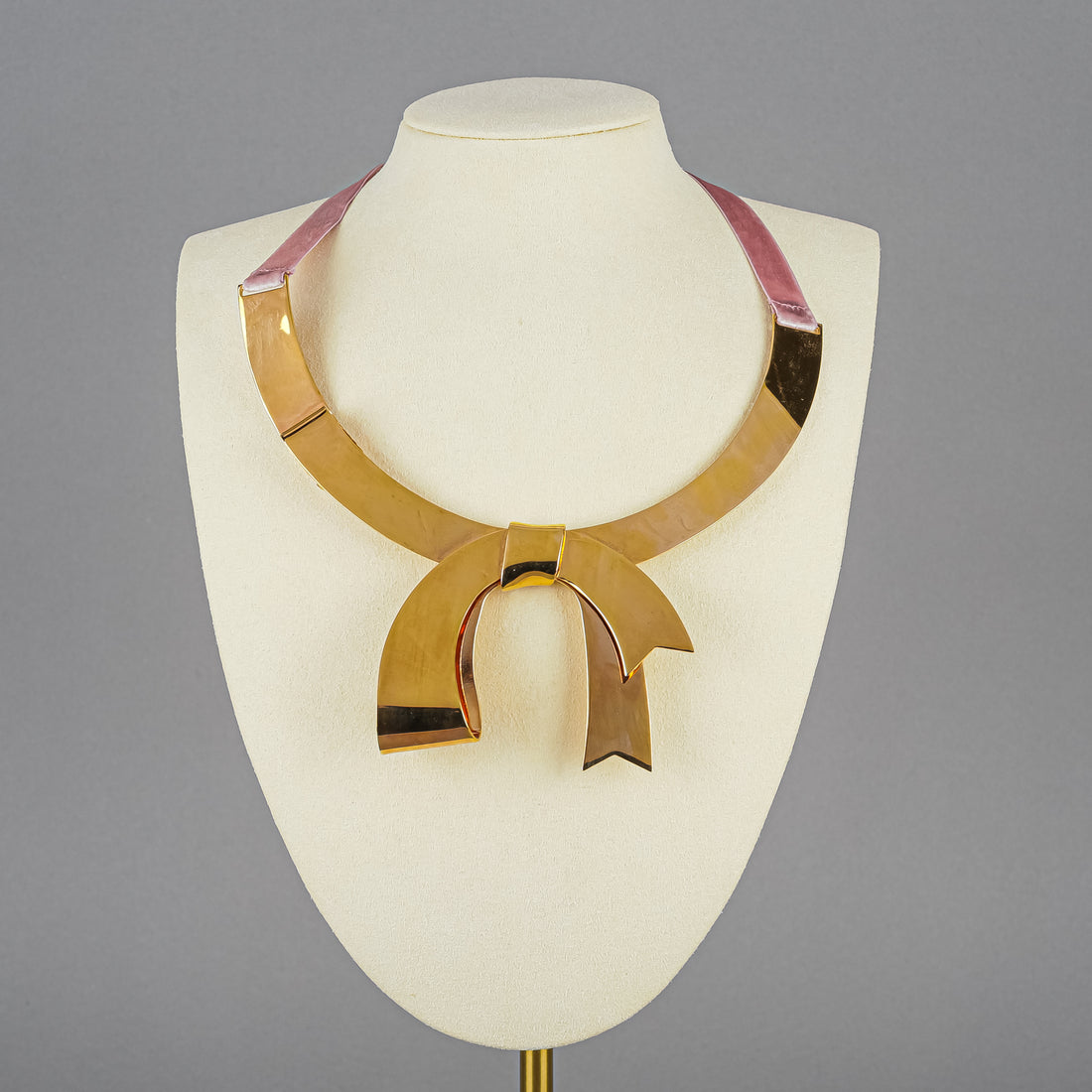 ETRO Gold-Tone Bow Collar Necklace