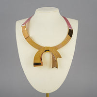 ETRO Gold-Tone Bow Collar Necklace