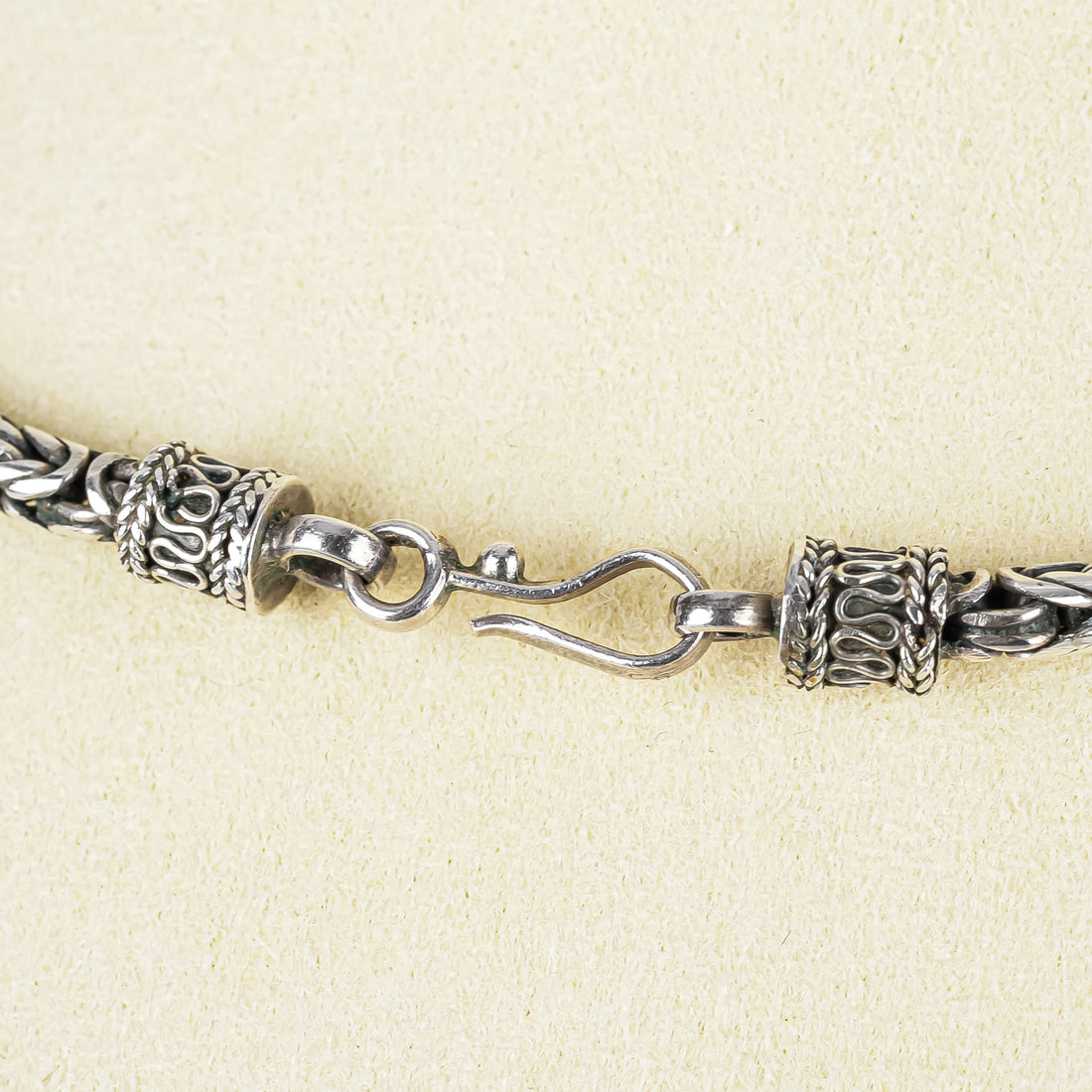 Sterling Silver Round Byzantine Necklace