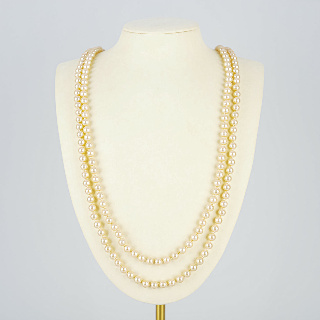 OSCAR DE LA  RENTA VNTG Faux Pearl Double Strand Necklace