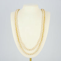 OSCAR DE LA  RENTA VNTG Faux Pearl Double Strand Necklace