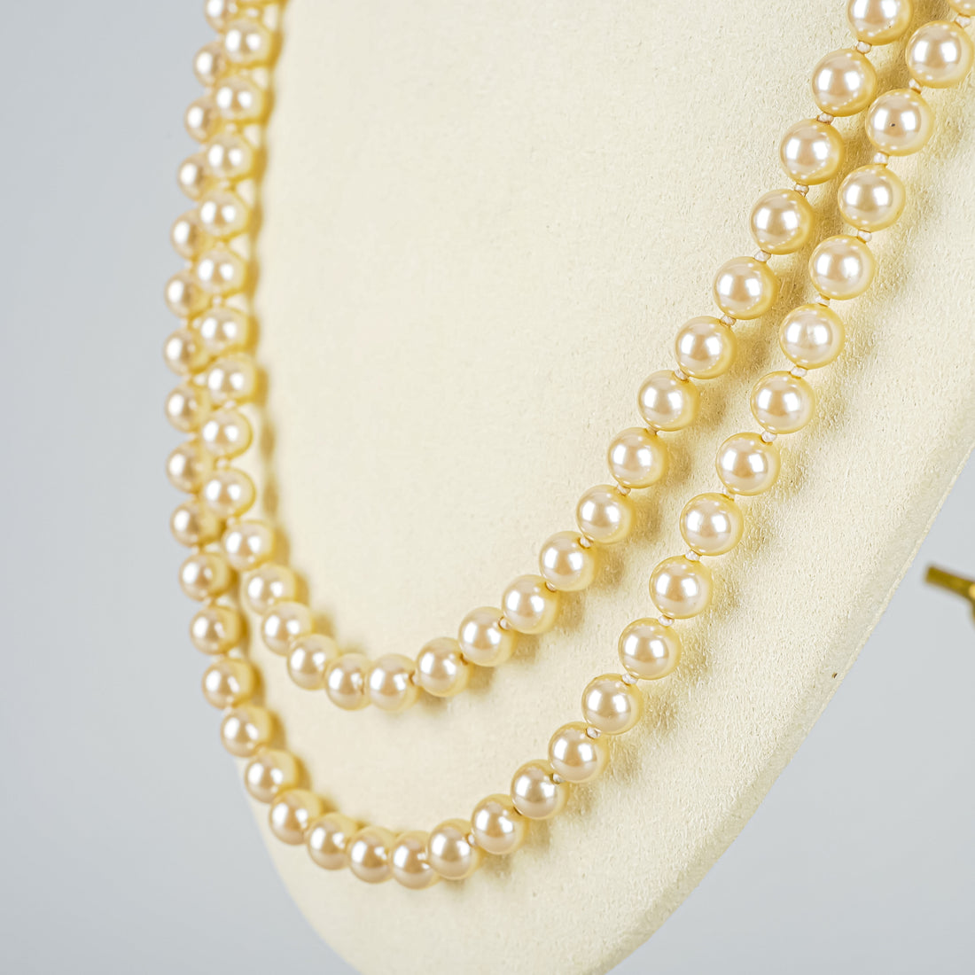 OSCAR DE LA  RENTA VNTG Faux Pearl Double Strand Necklace