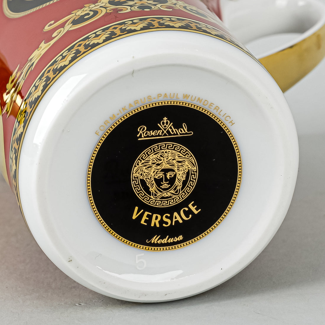 ROSENTHAL VERSACE Medusa Red Covered Creamer