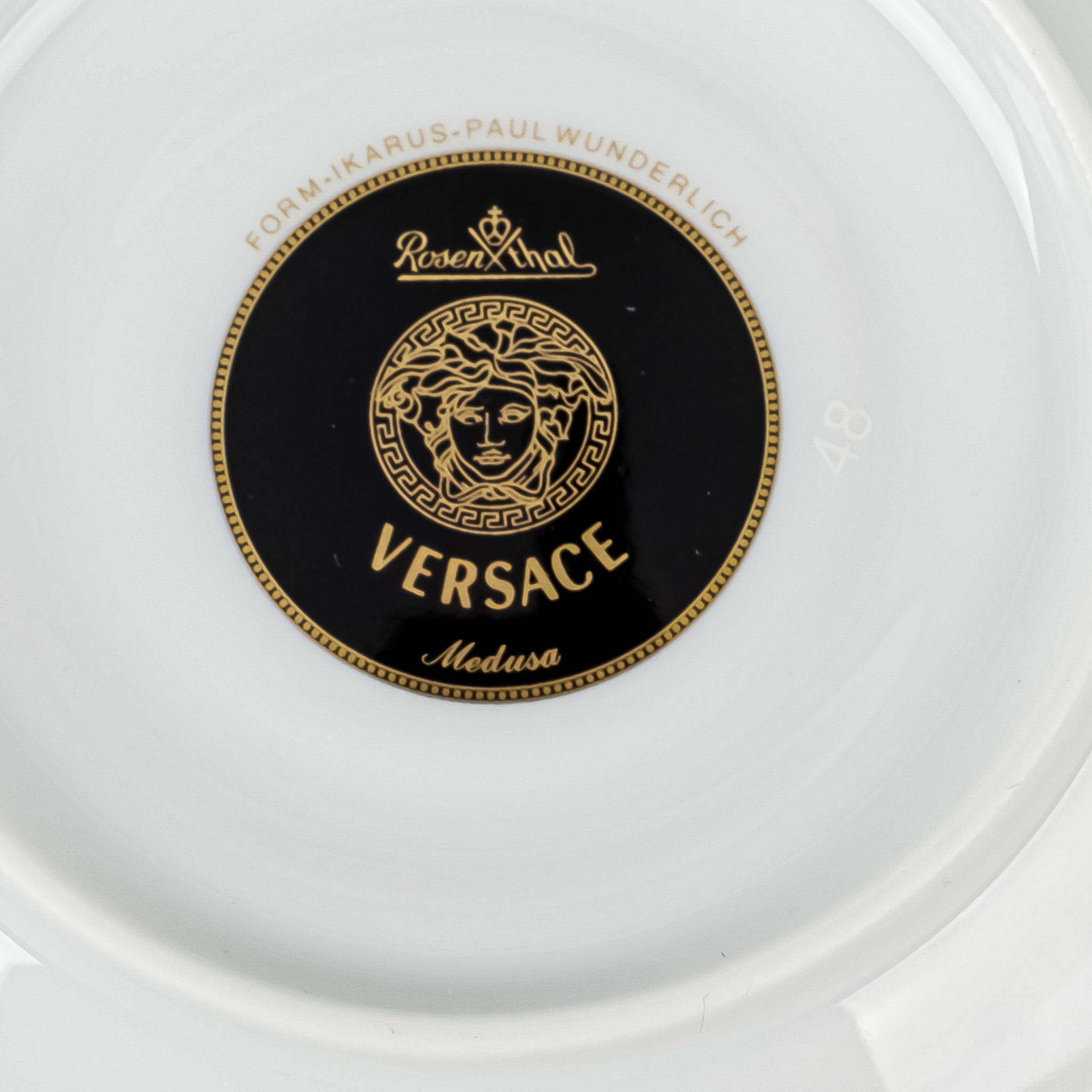 ROSENTHAL VERSACE Medusa Red Cup & Saucer - Around The Block