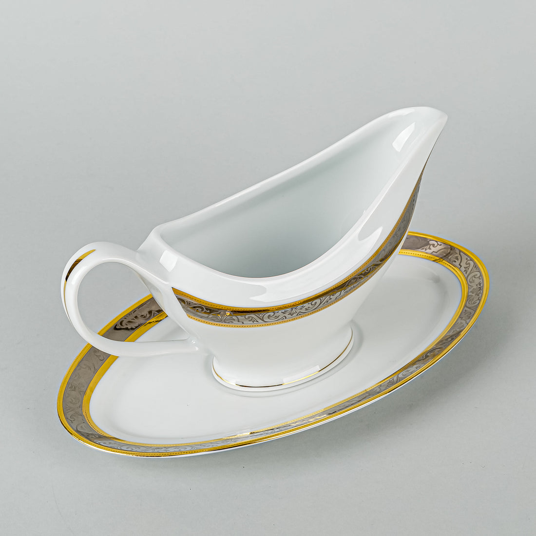 PHILIPPE DESHOULIERES Orleans Gravy Boat And Stand