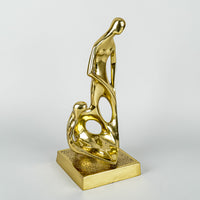 Brass Mid-Century Modern Style Sculpture - Two Figures