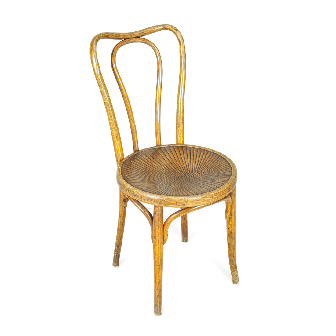 J&J KOHN Vintage Model 48 Bentwood Chair With Patterned Seat