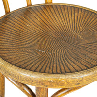 J&J KOHN Vintage Model 48 Bentwood Chair With Patterned Seat