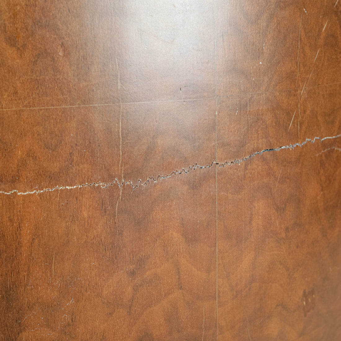 Walnut Drawered Kidney Side Table