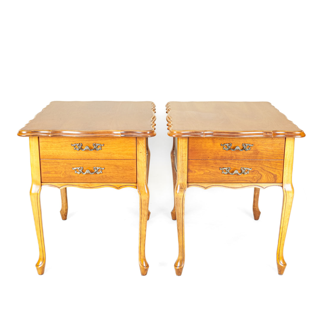 KROEHLER Cherry End Tables Set of 2