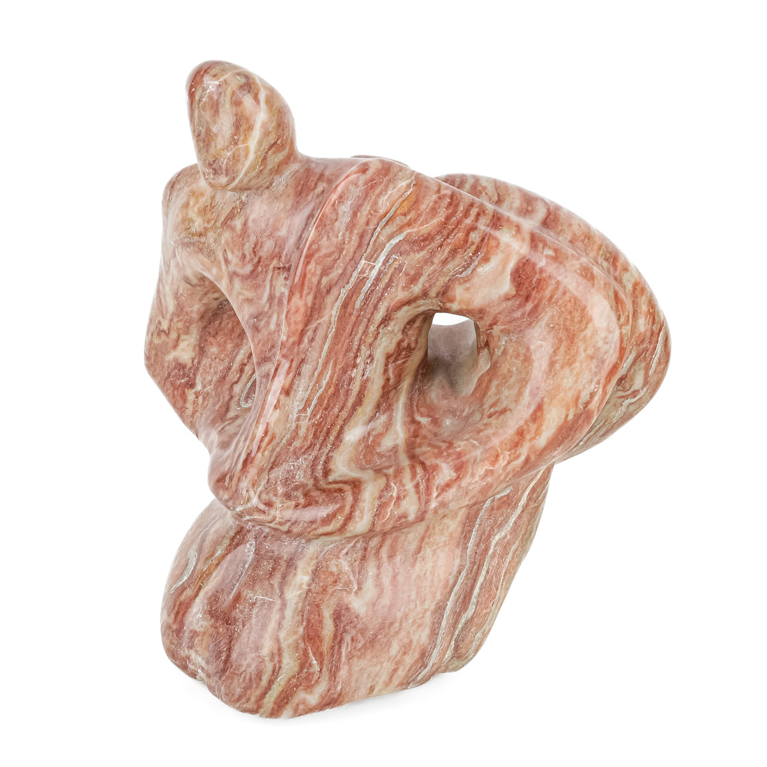 Unknown Artist-Carved Marble Abstract - 3 Entwined Figures