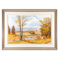 George A. Horvath (Canadian 1933) "Riverside Harvest"