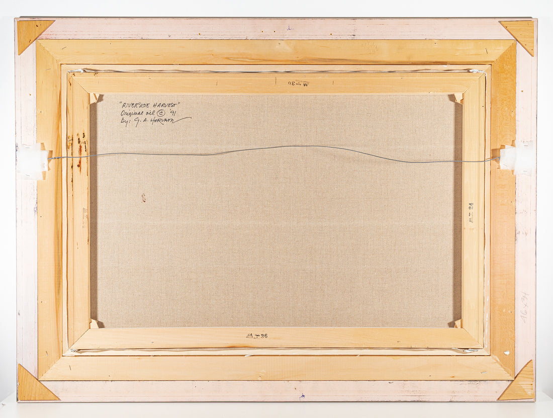 George A. Horvath (Canadian 1933) "Riverside Harvest"