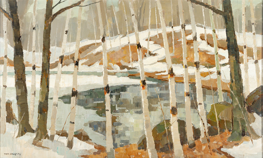 Tom Roberts Canadian(1909-1998) "Spring Ice At Speyside"